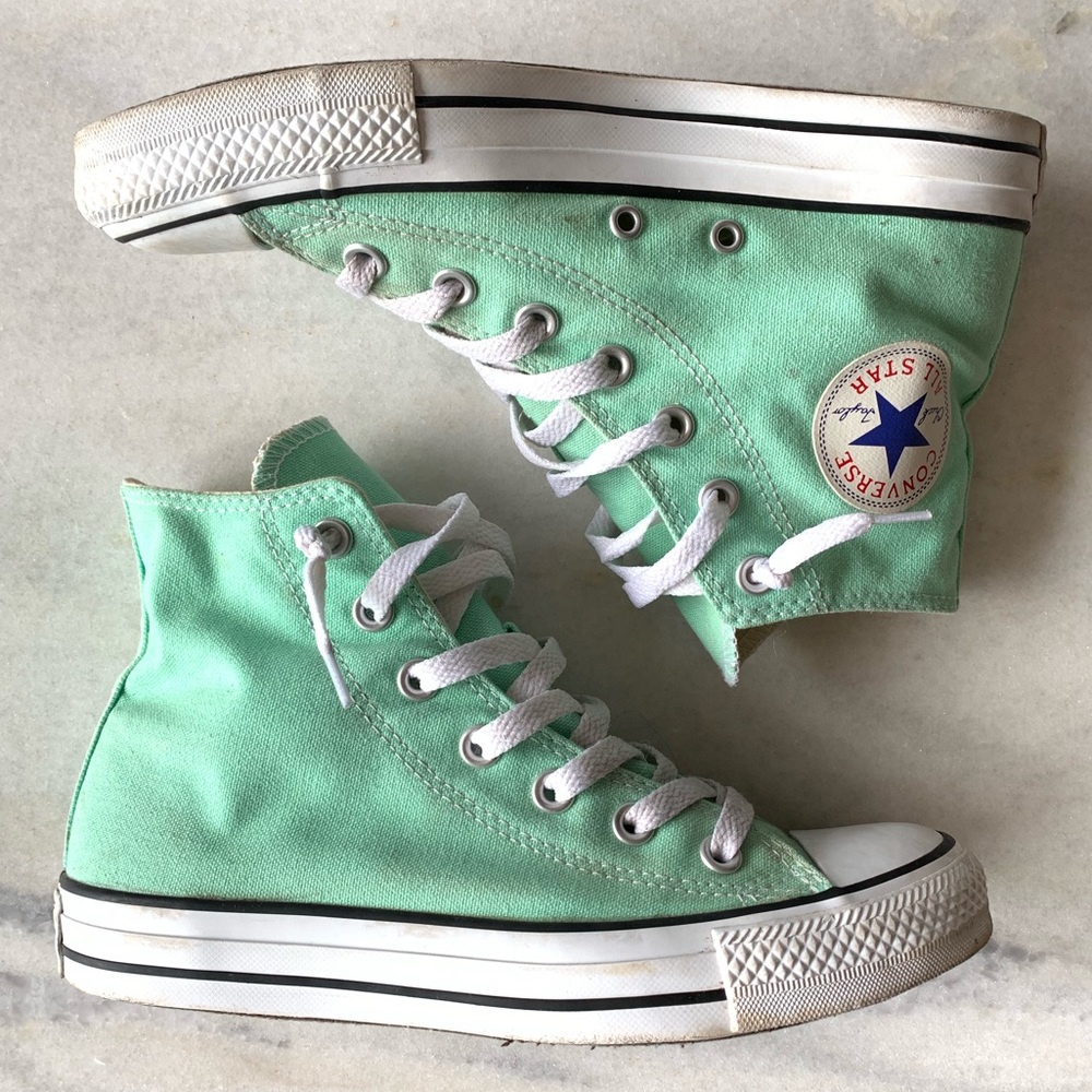 COPY - Teal High Top Converse